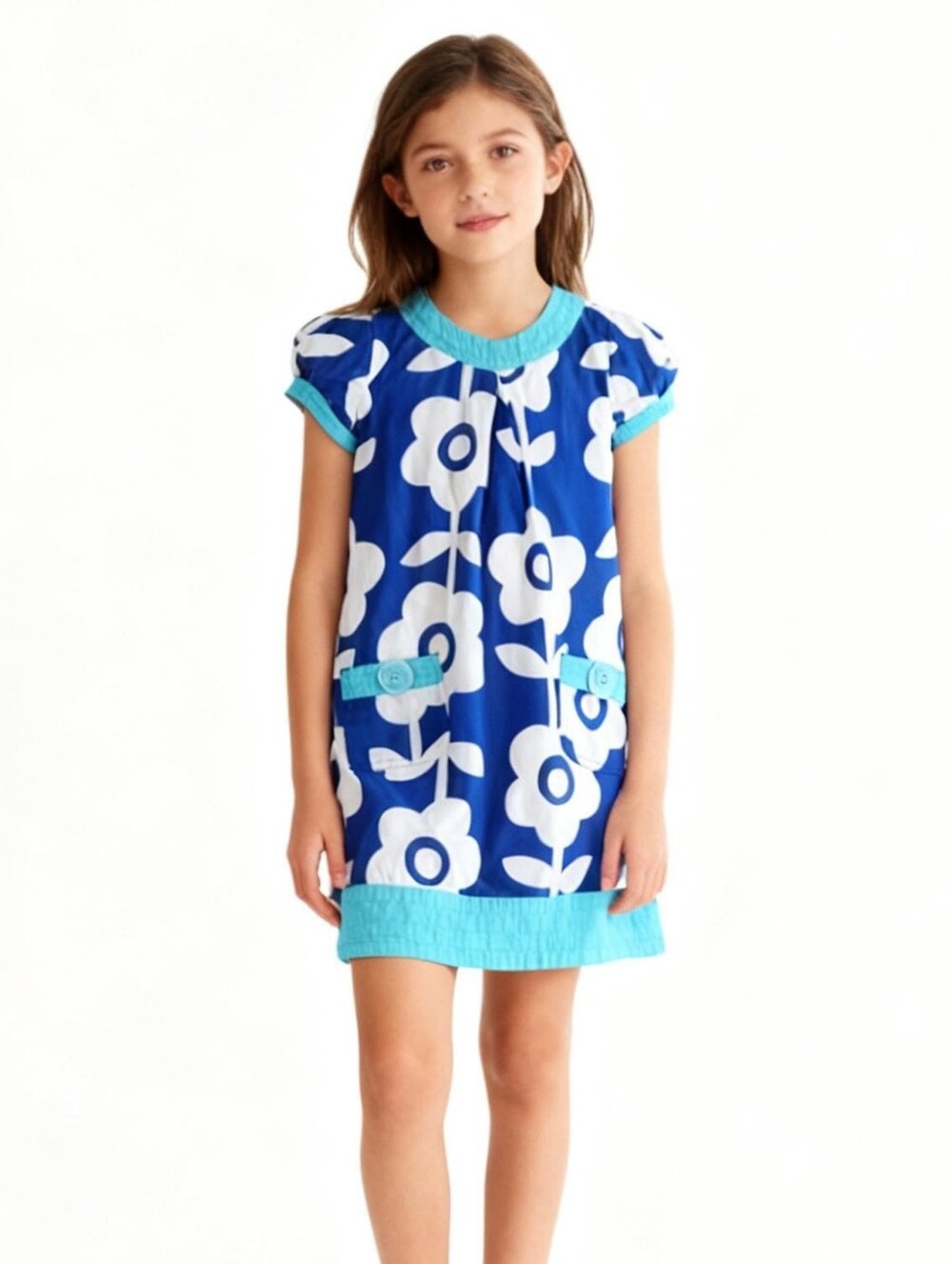 Mini Boden Floral Dress Size 7-8 Y